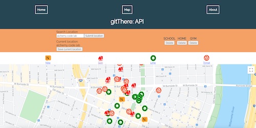 gitThere API project